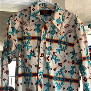 Colorful Western Patterned Shirt